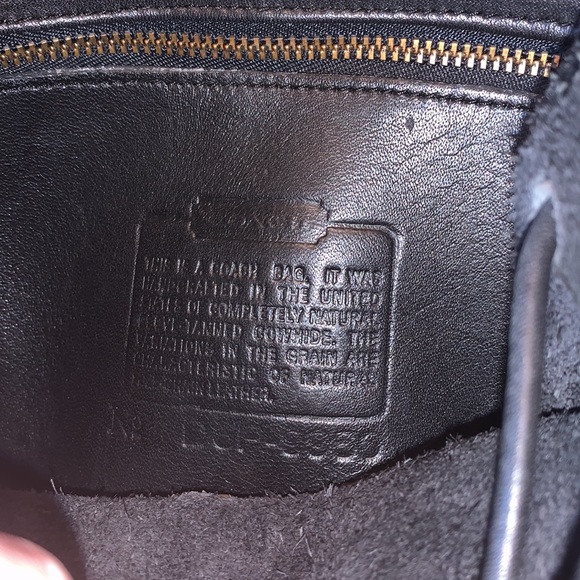 VINTAGE Coach Y2K 90s mini black leather backpack top handle adjustable VGUC - Picture 13 of 16